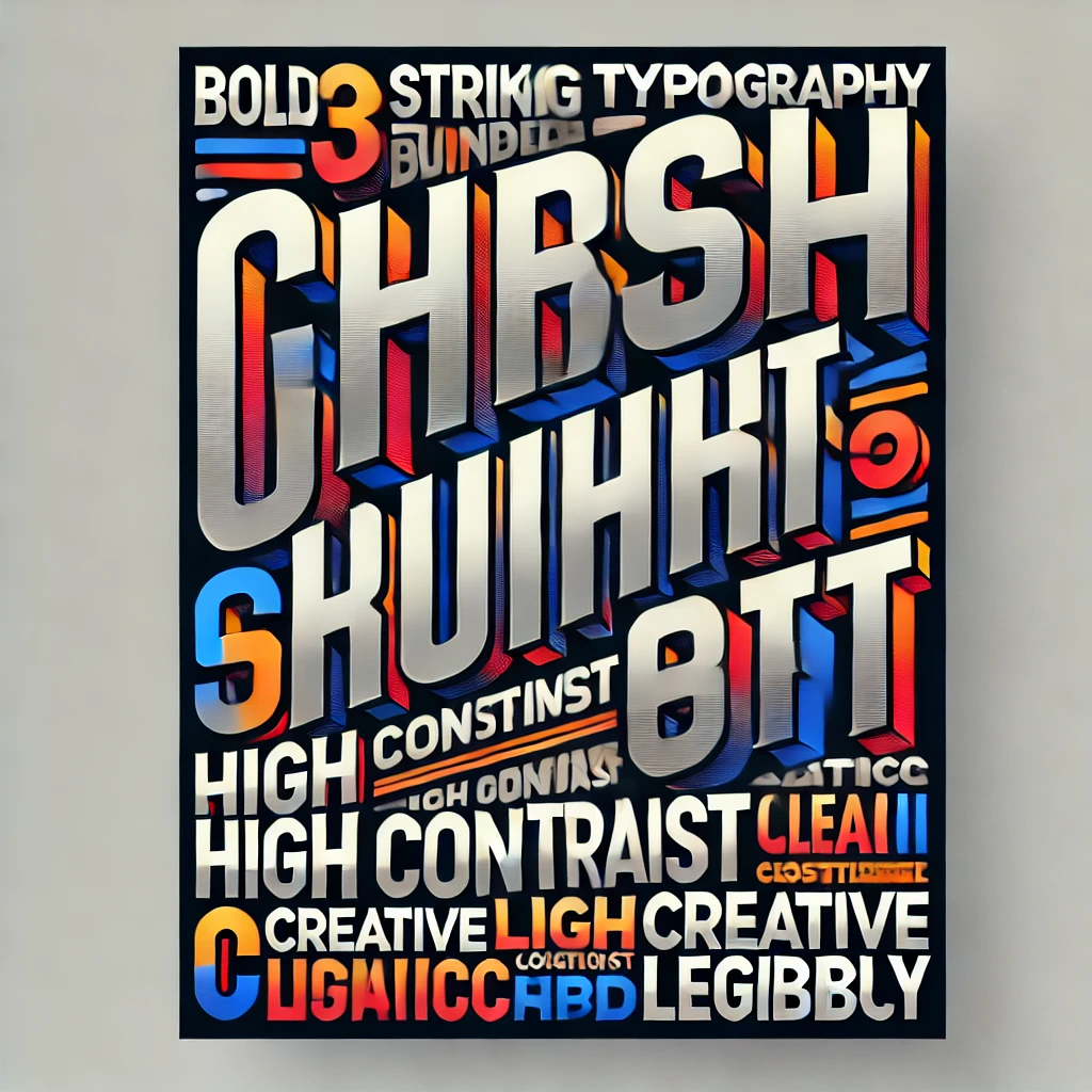 Typographie audacieuse